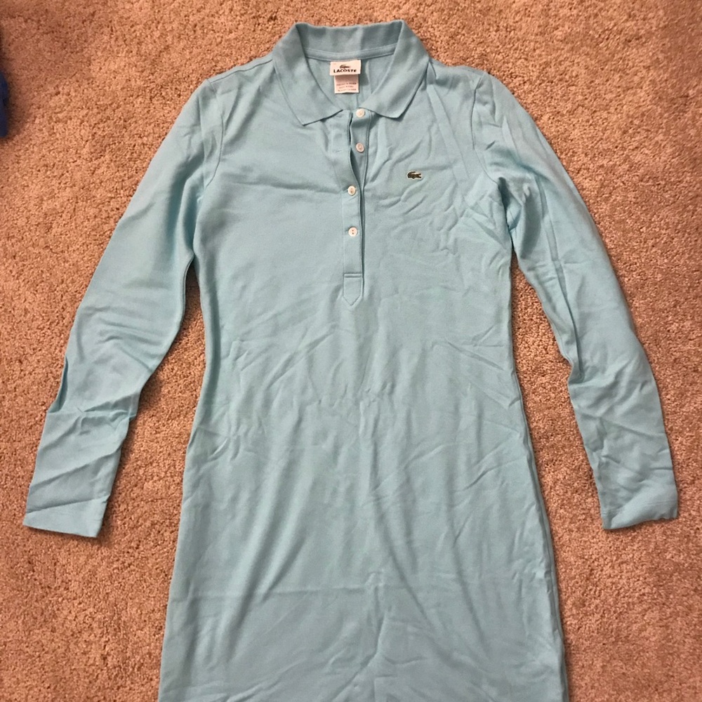 Lacoste long sleeve polo dress NWOT Size 40(med)